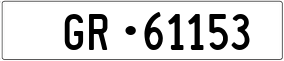 Trailer License Plate